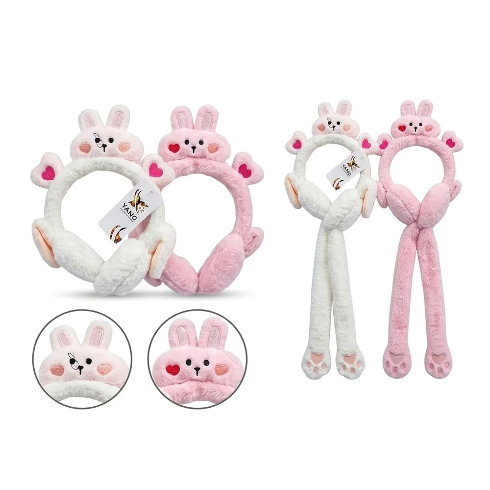 Diadema de orejas de peluche
